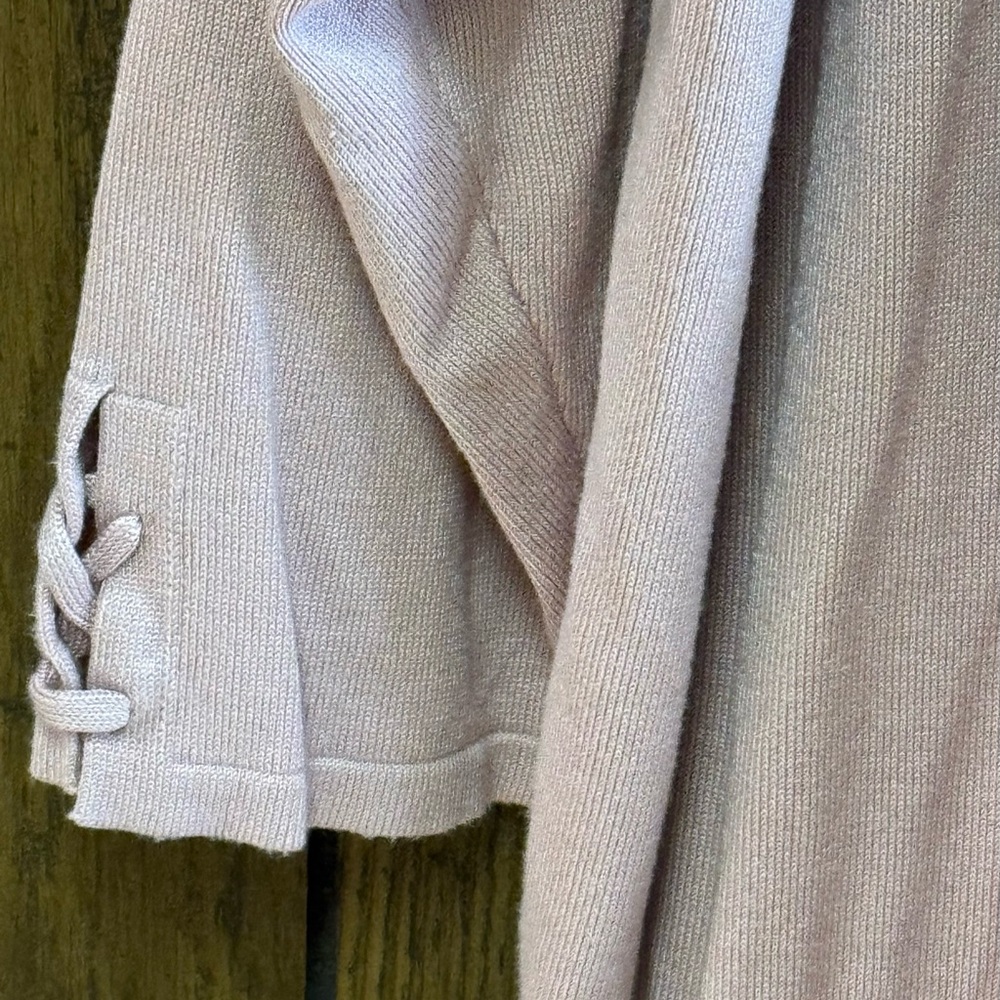 Lety & Me Blush Pink Open Front Cardigan 2X - Picture 2 of 5